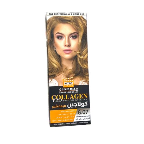 Nitro Canada Collagen Pro Hair Color No.8.07 Light Matt Natural Blonde